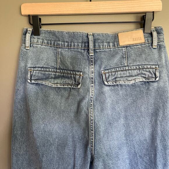 Rails Speedway Cargo Pant in Breezy Blue Relaxed Slouchy Boyfriend Jeans Size 25 - Picture 14 of 16